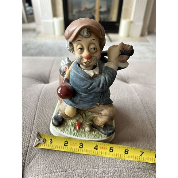 Waco 8" Golfer Man with Moving Head Music Box Plays IT'S IMPOSIBLE Figurine - Picture 4 of 8